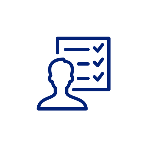 Person and checklist icon