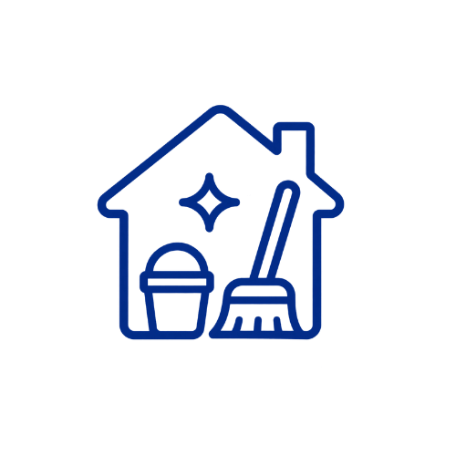 Home cleaning icon